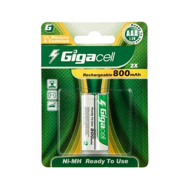 باتری نیم قلمی شارژی Gigacell 800mAh