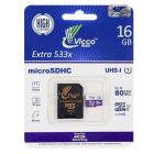 کارت حافظه microSDHC ویکومن 533X ظرفیت 16 گیگابایت به همراه آداپتور