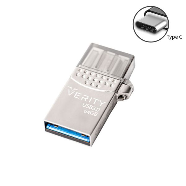 فلش درایو 64 گیگابایت Verity مدل USB3.0 O511 Type-C