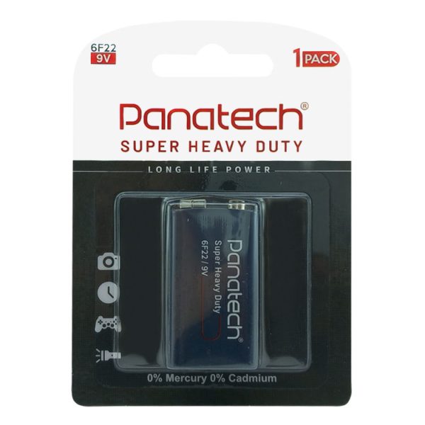 باتری 9V کتابی Super Heavy Duty برند Panatech کارتی